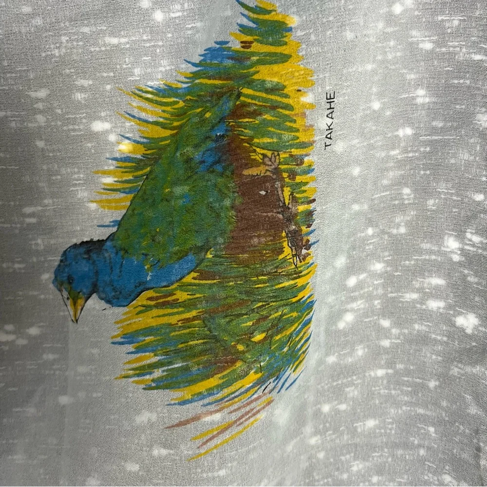 Vintage Dandy New Zealand Kiwi‎ Souvenir Scarf